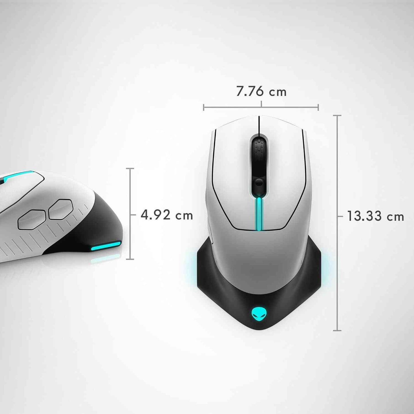 Alienware Wired/Wireless Gaming Mouse AW610M - 16000 DPI, Optical Sensor