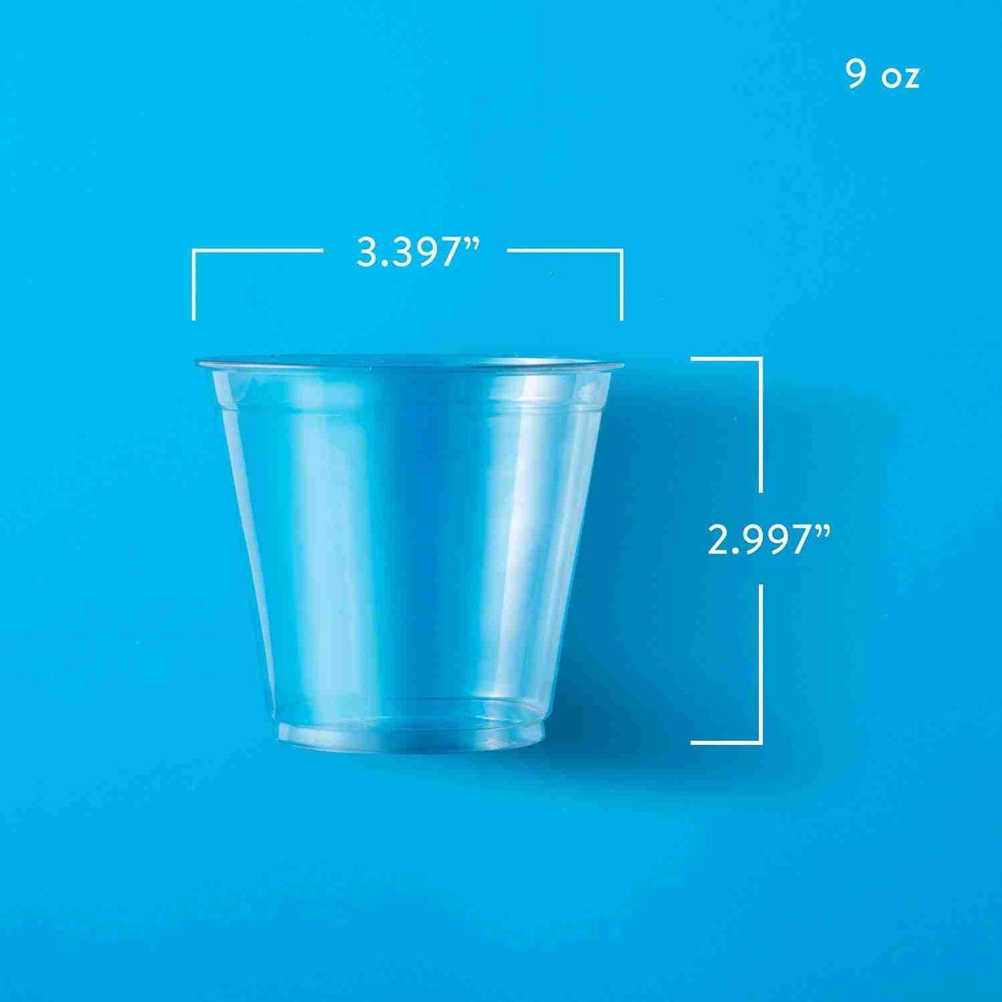 Member's Mark Clear Plastic Cups 9 oz., 264 cups