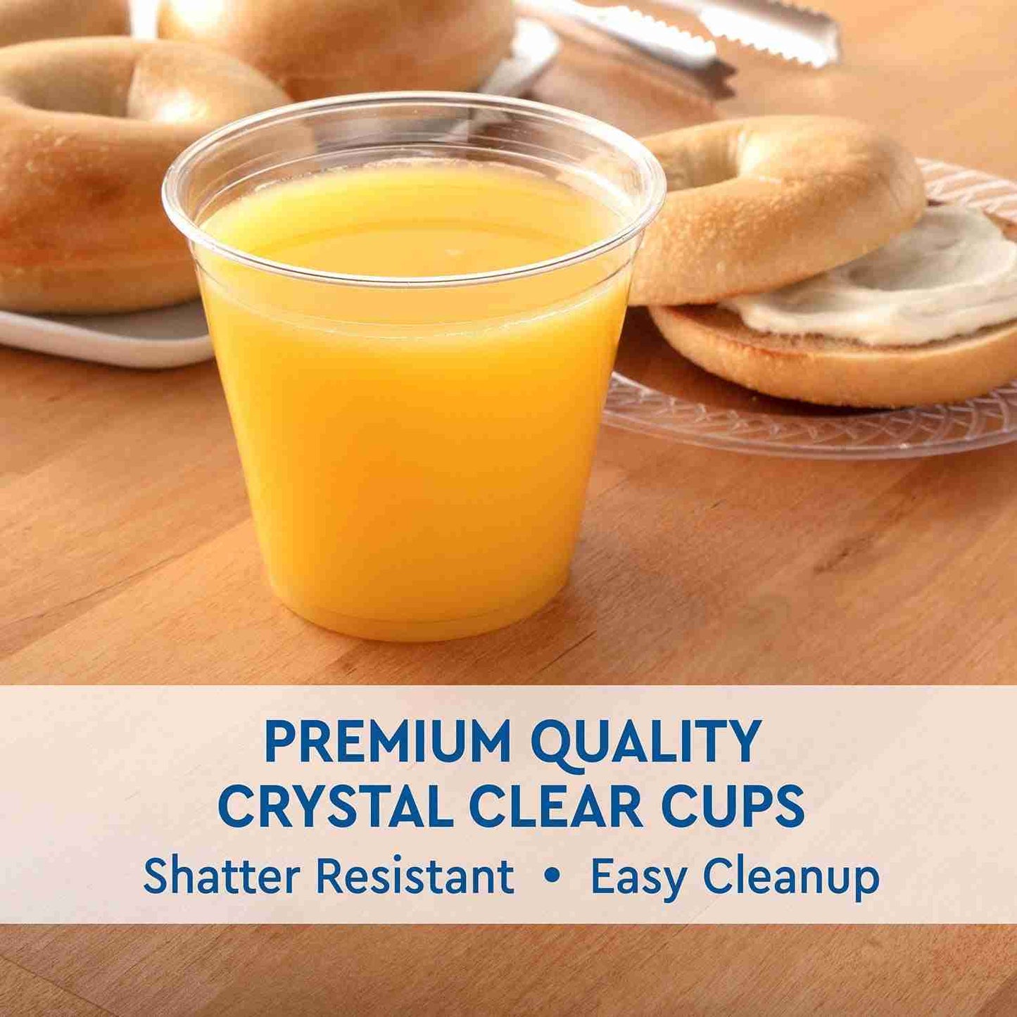 Member's Mark Clear Plastic Cups 9 oz., 264 cups