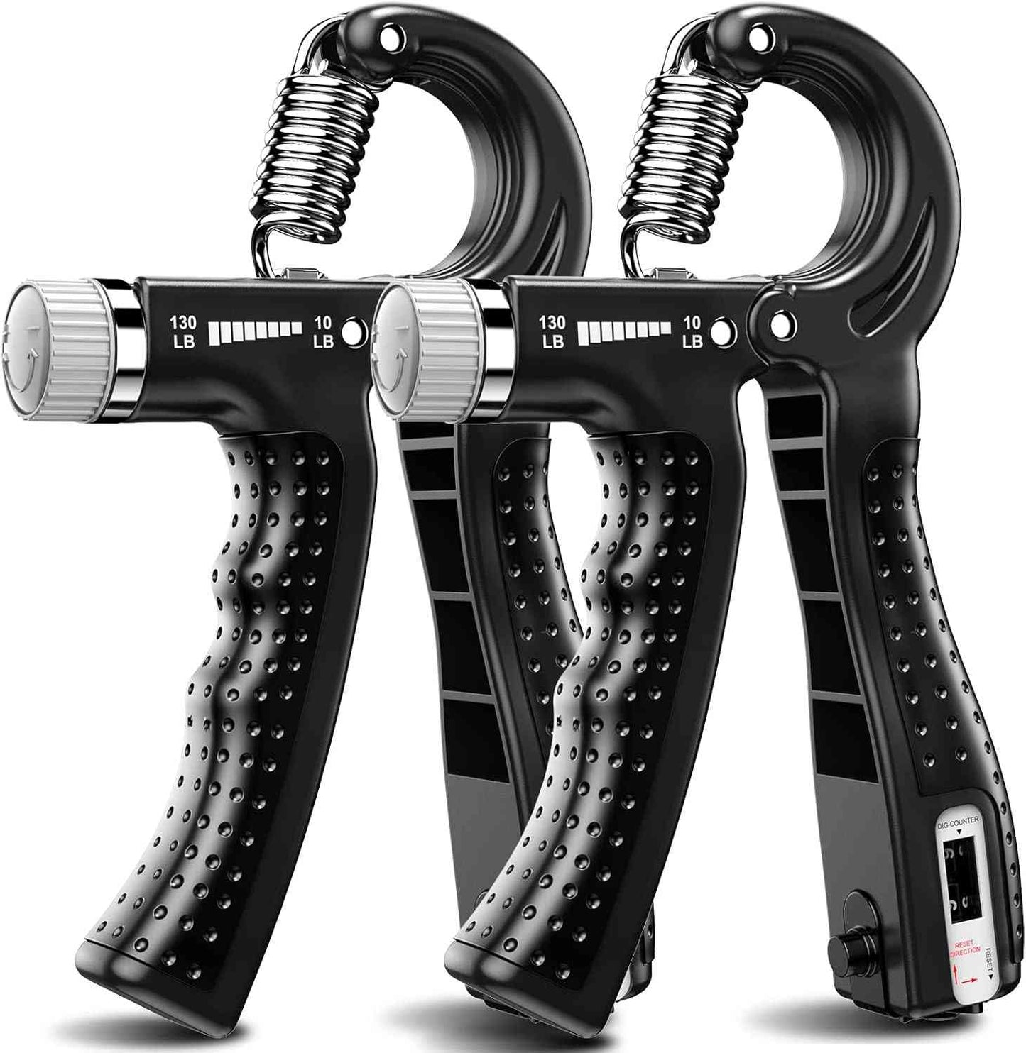 KDG Hand Grip Strengthener 2 Pack Adjustable Resistance