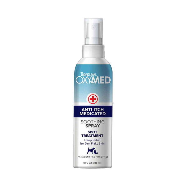 TropiClean OxyMed  Anti itch Spray for Pets 8 Fl Oz